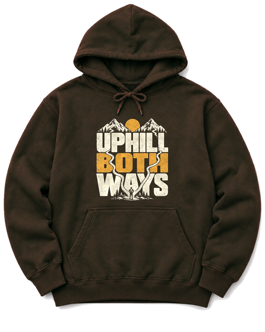 Uphill Both Ways Hoodie - Dark Chocolate
