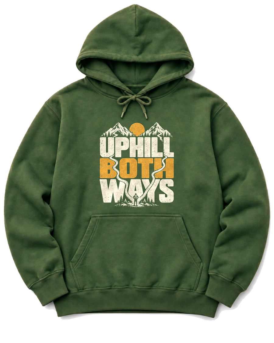 Uphill Both Ways Hoodie - Military Green