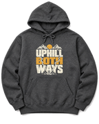 Uphill Both Ways Hoodie - Dark Heather