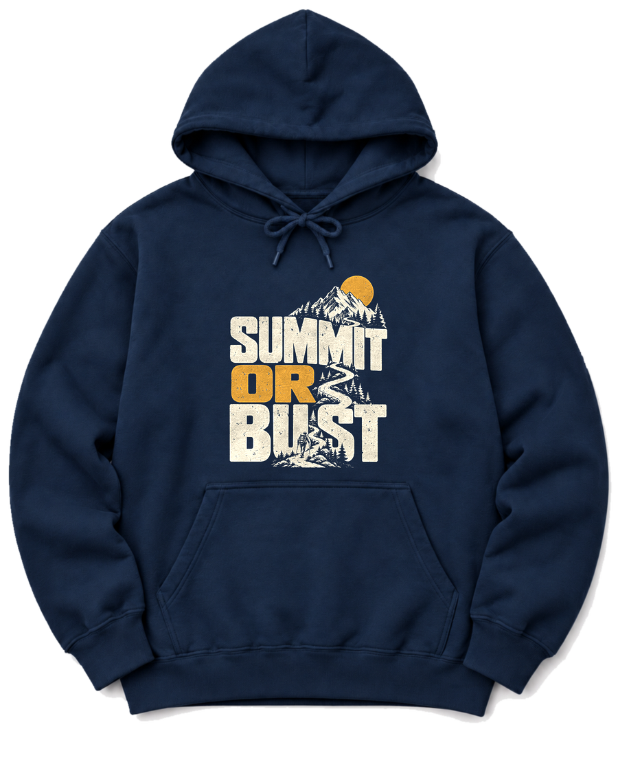 Summit or Bust Hoodie - Navy