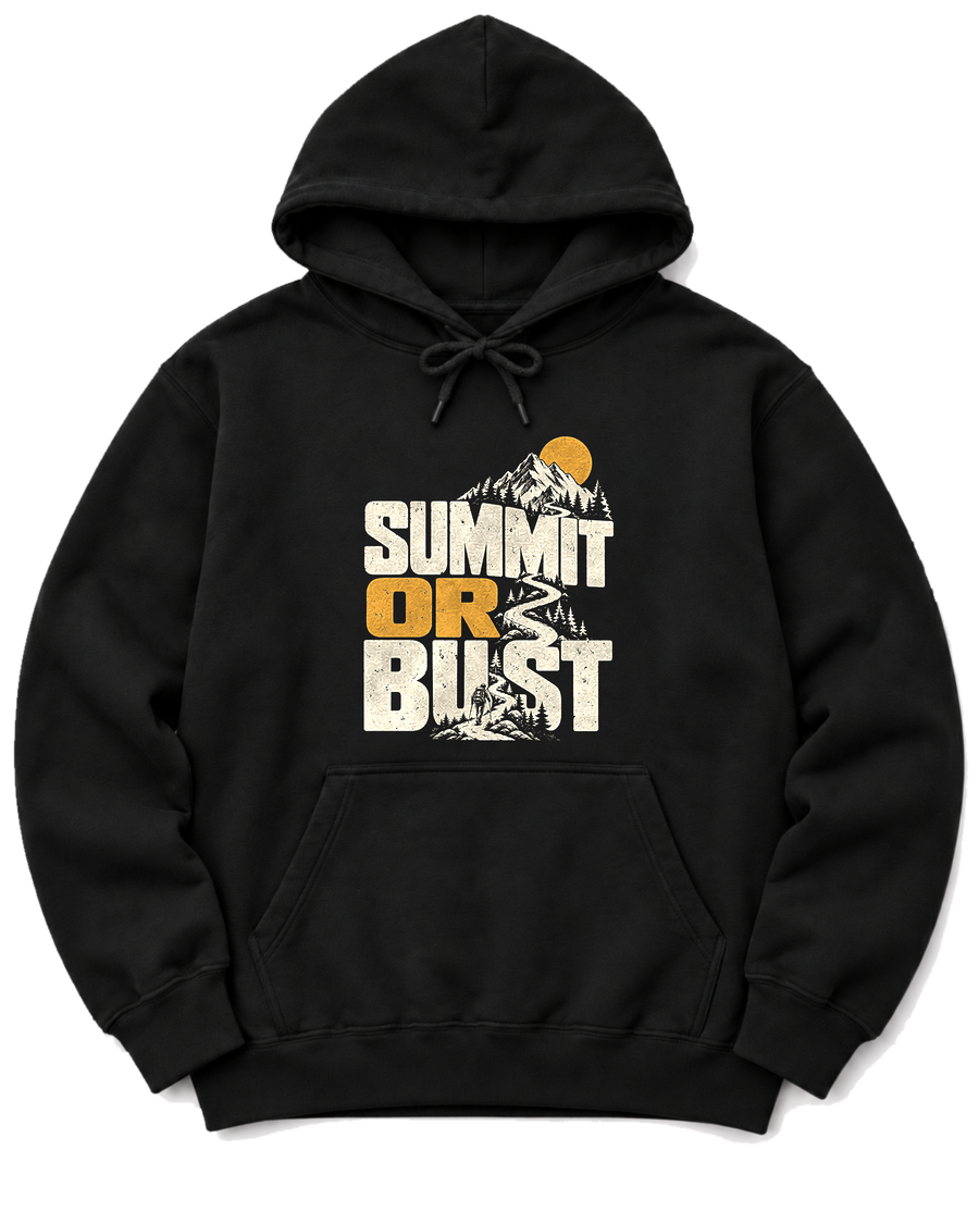 Summit or Bust Hoodie - Black