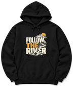 Follow the River Hoodie - Black