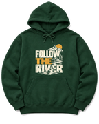 Follow the River Hoodie - Forest Green