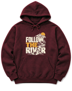 Follow the River Hoodie - Maroon