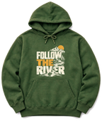 Follow the River Hoodie - Military Green