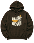 Follow the River Hoodie - Dark Chocolate