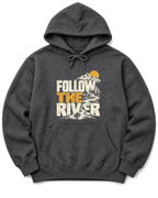 Follow the River Hoodie - Dark Heather