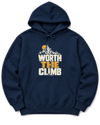 Worth the Climb Summit Flag Hoodie - Navy