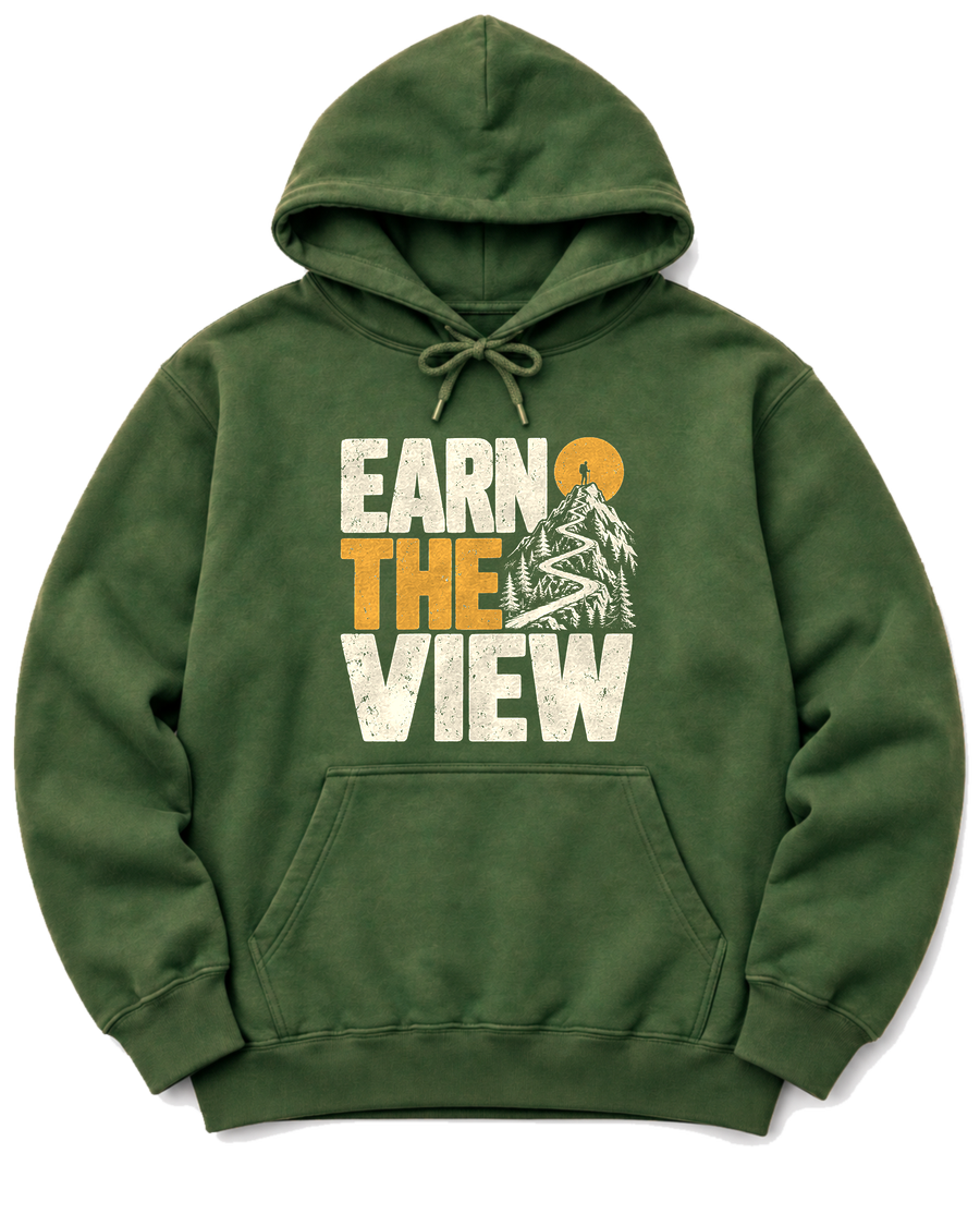 Earn the View Hoodie - Military Green