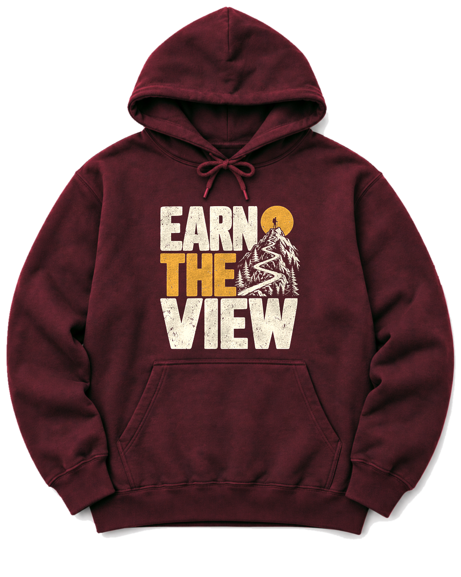 Earn the View Hoodie - Maroon