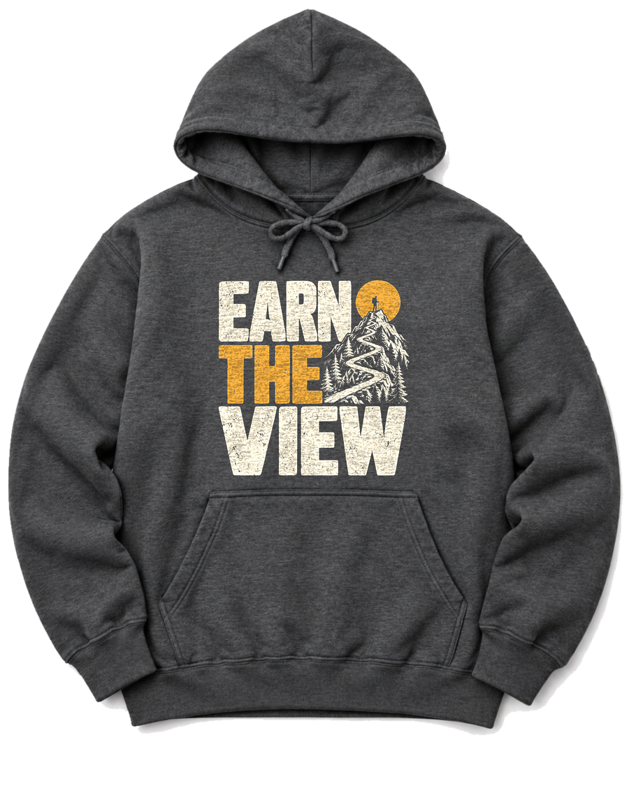 Earn the View Hoodie - Dark Heather