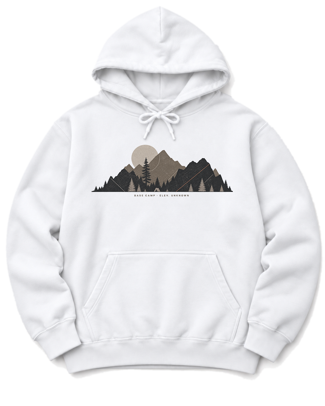 Base Camp Moon Hoodie - White