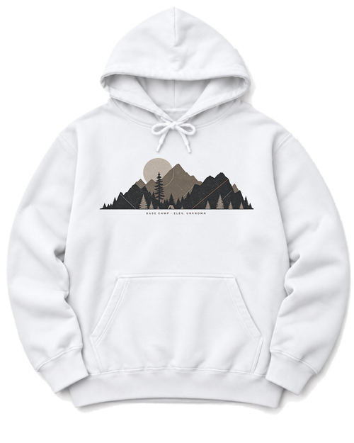 Base Camp Moon Hoodie - White