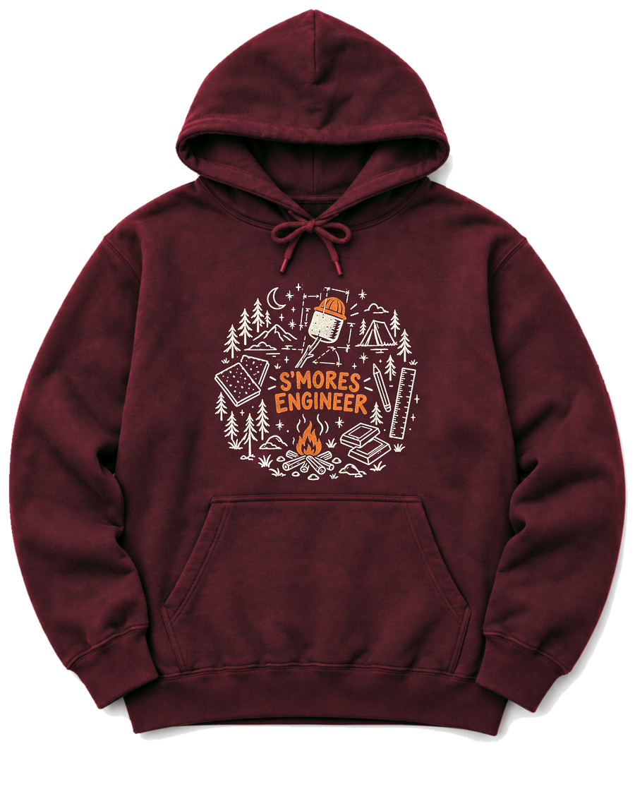 S'mores Engineer Hoodie - Maroon