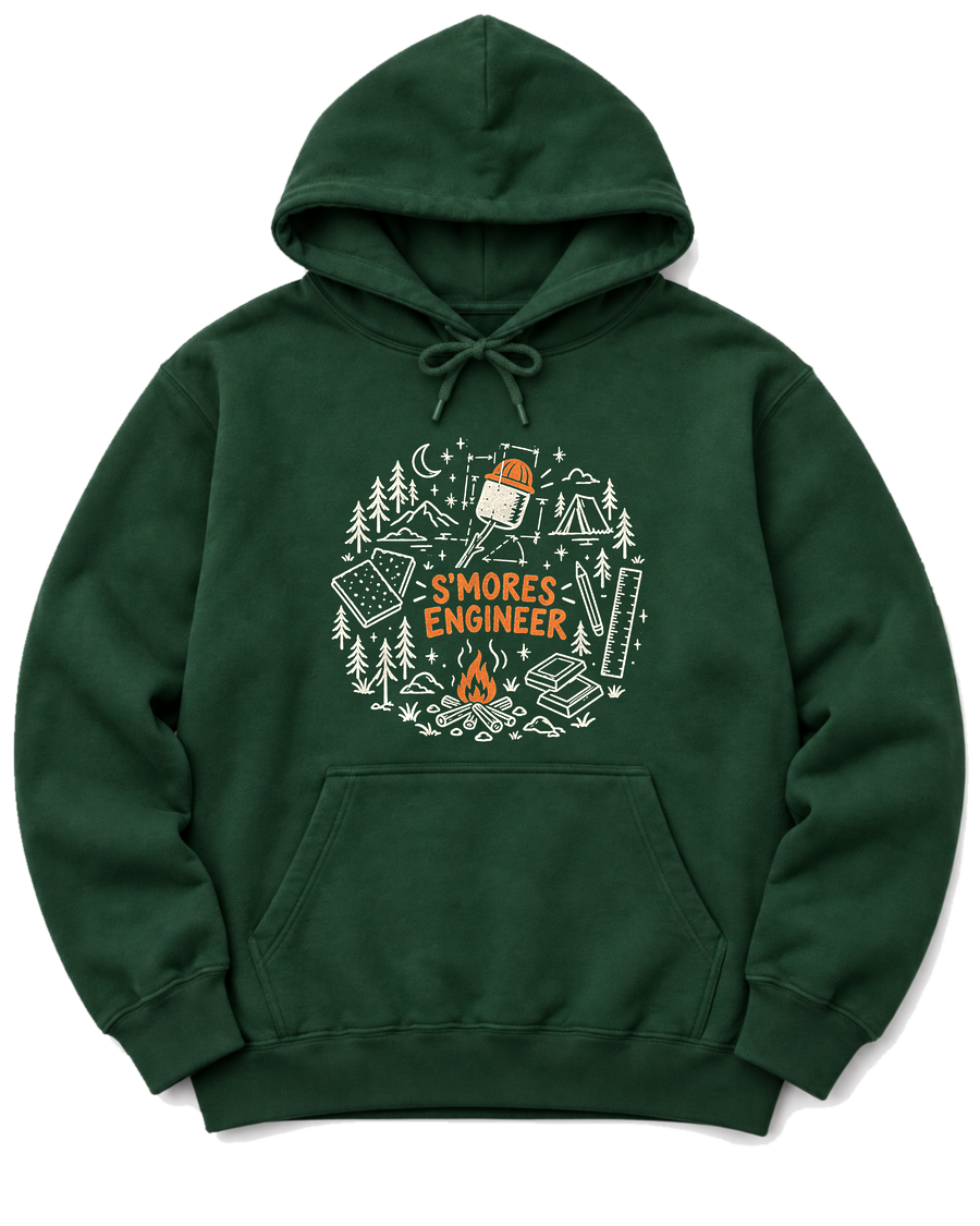 S'mores Engineer Hoodie - Forest Green