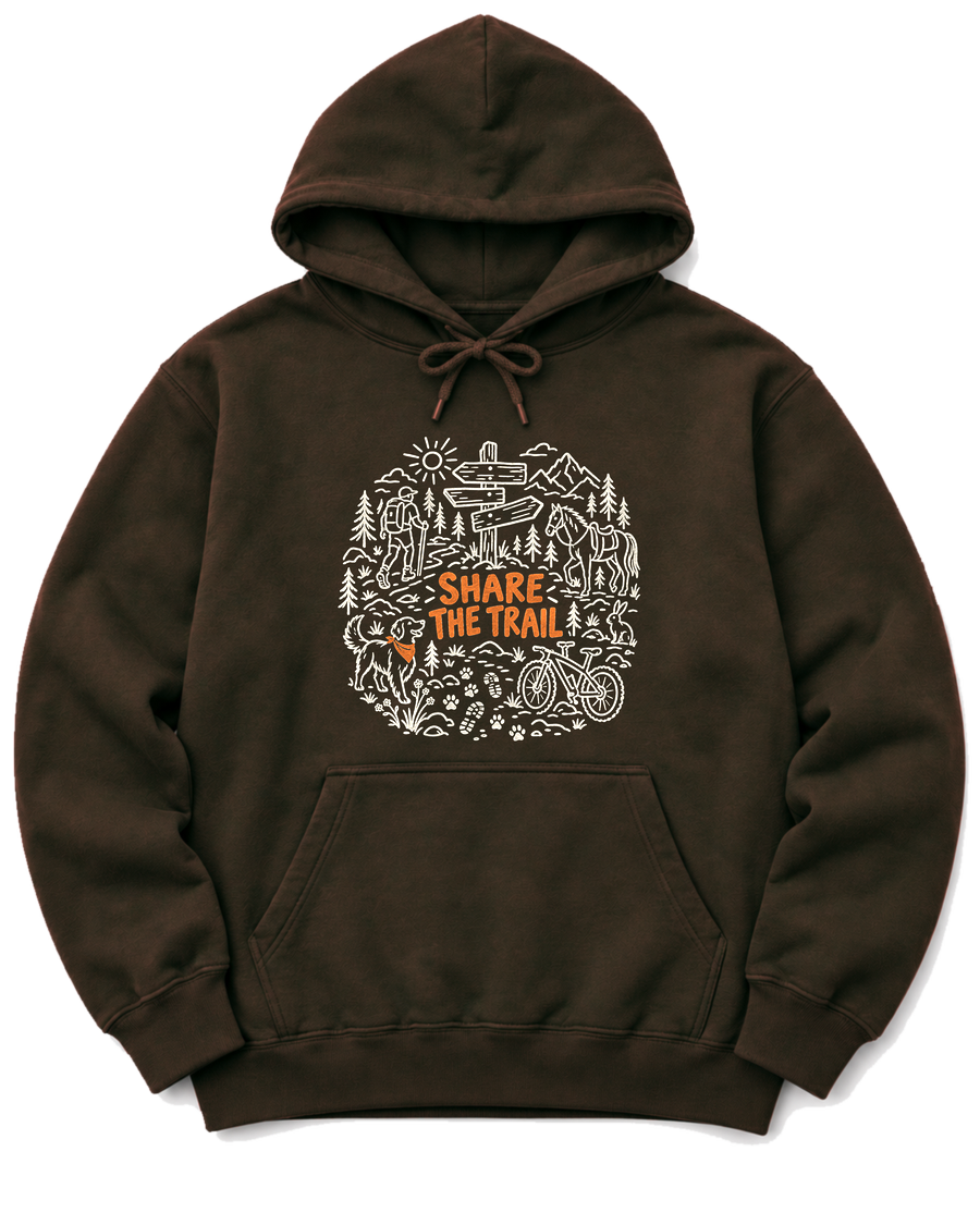 Share the Trail Hoodie - Dark Chocolate