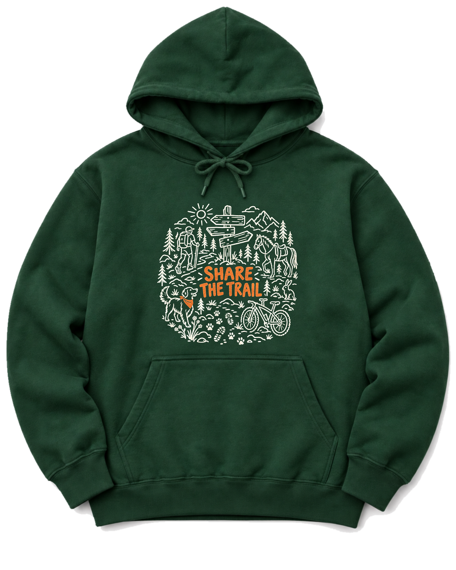 Share the Trail Hoodie - Forest Green