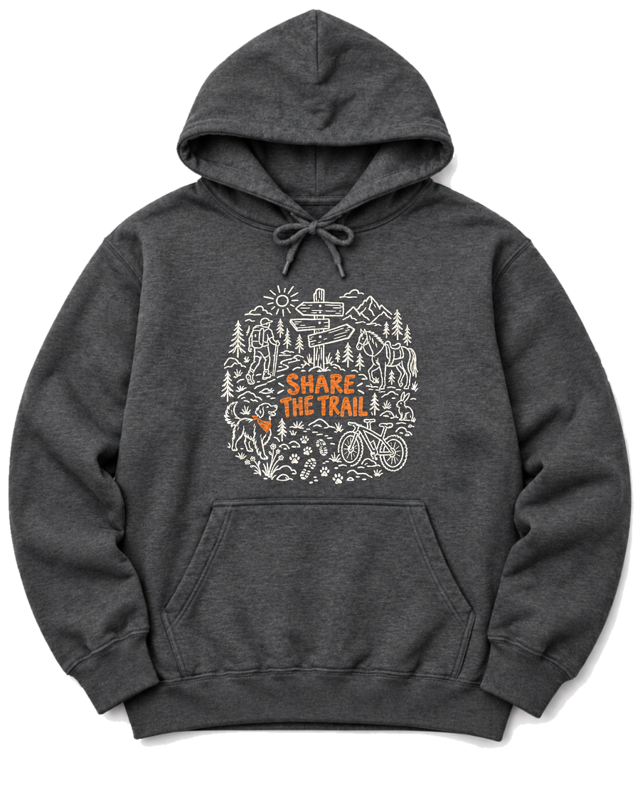 Share the Trail Hoodie - Dark Heather