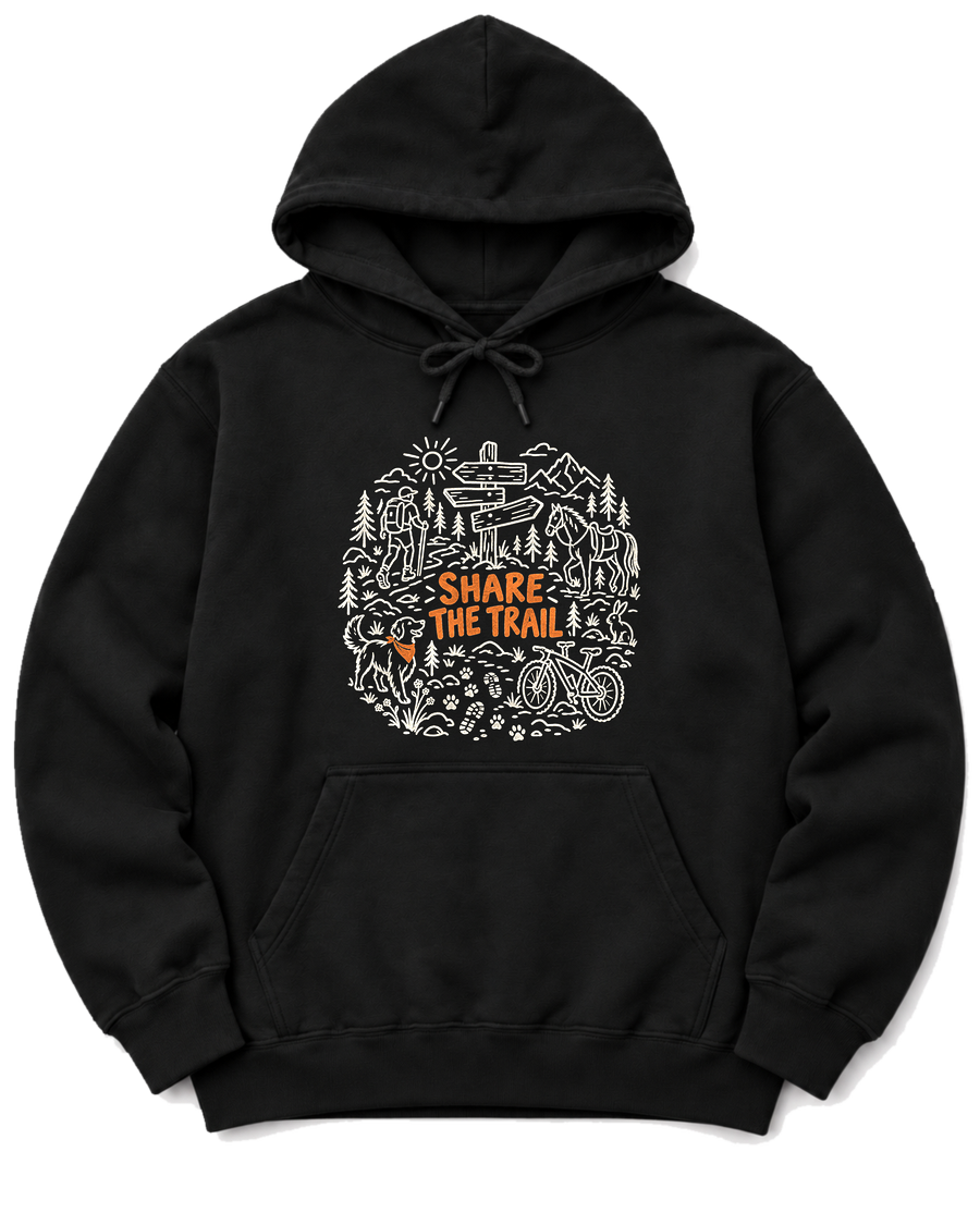 Share the Trail Hoodie - Black