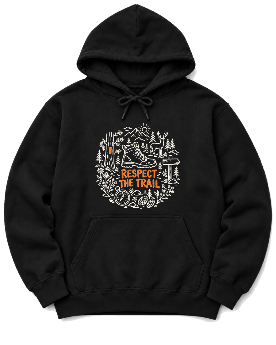 Respect the Trail Hoodie - Black