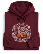 Respect the Trail Hoodie - Maroon