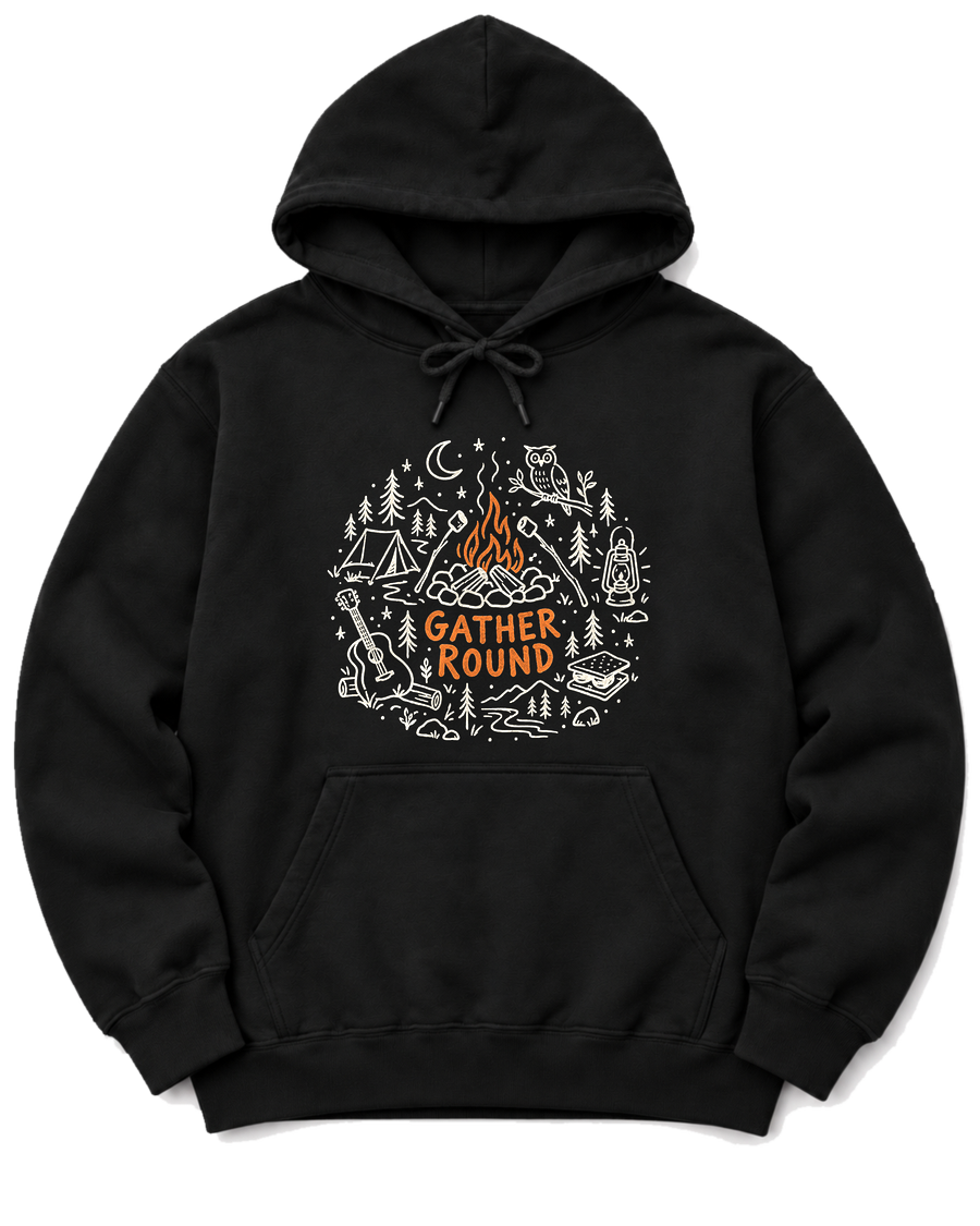Gather Round Hoodie - Black