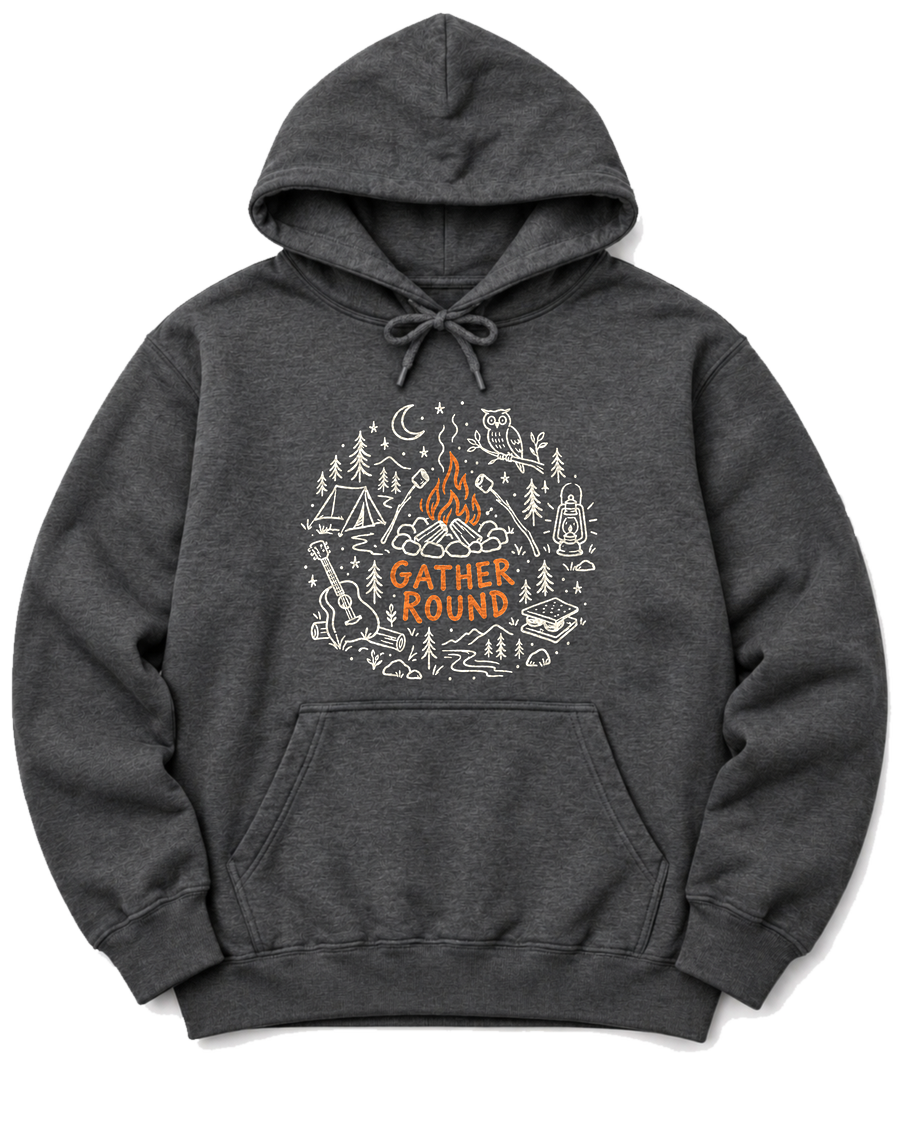 Gather Round Hoodie - Dark Heather