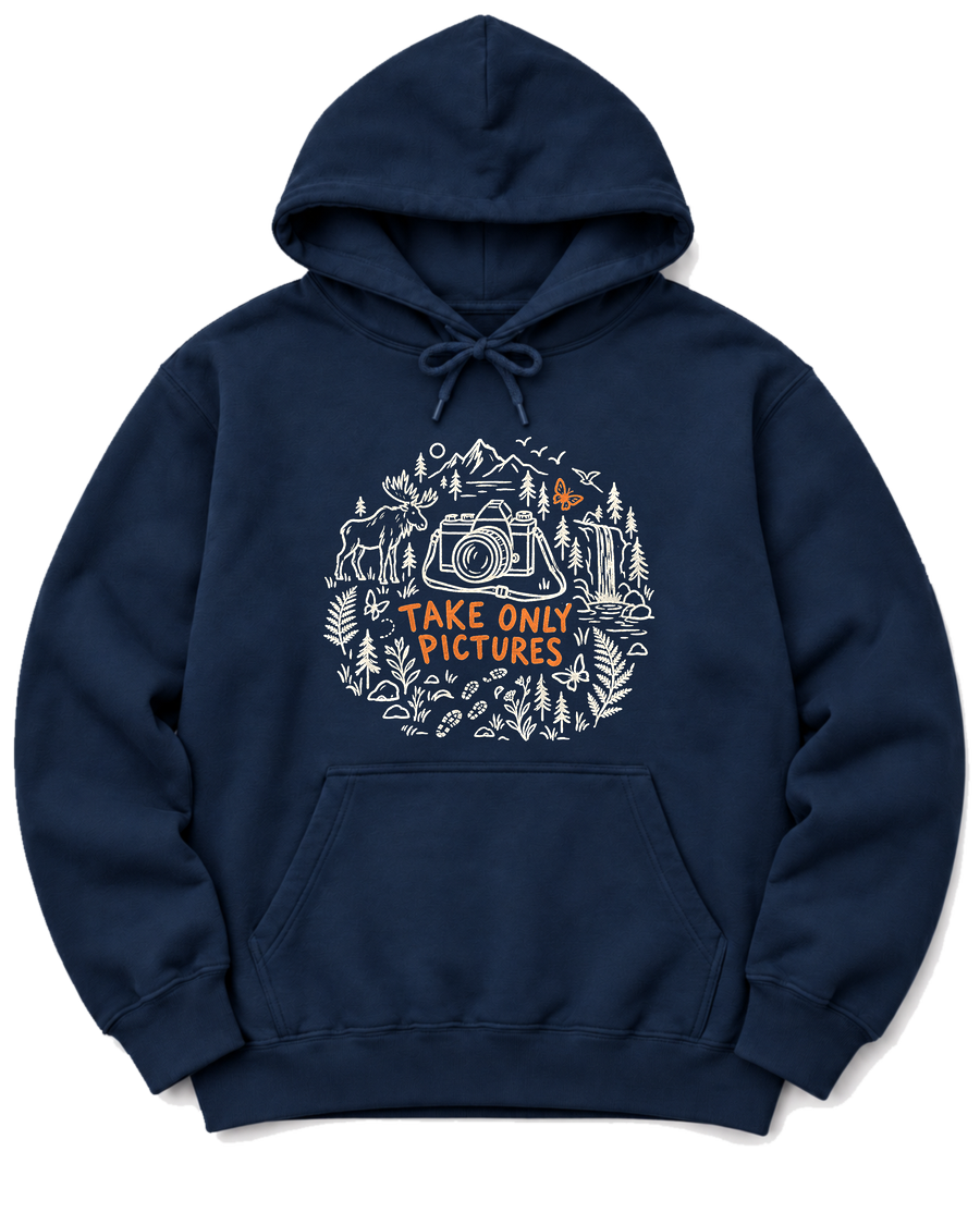 Take Only Pictures Hoodie - Navy