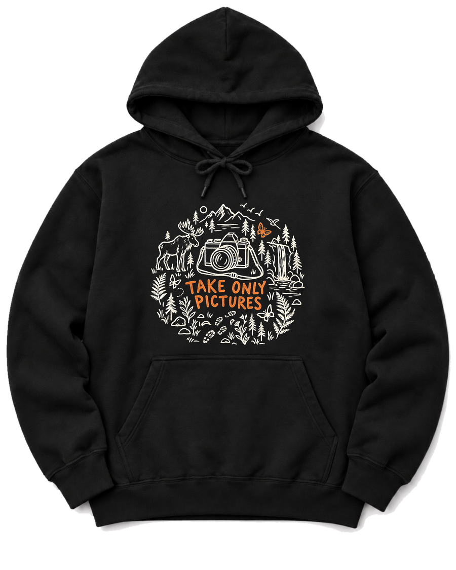 Take Only Pictures Hoodie - Black