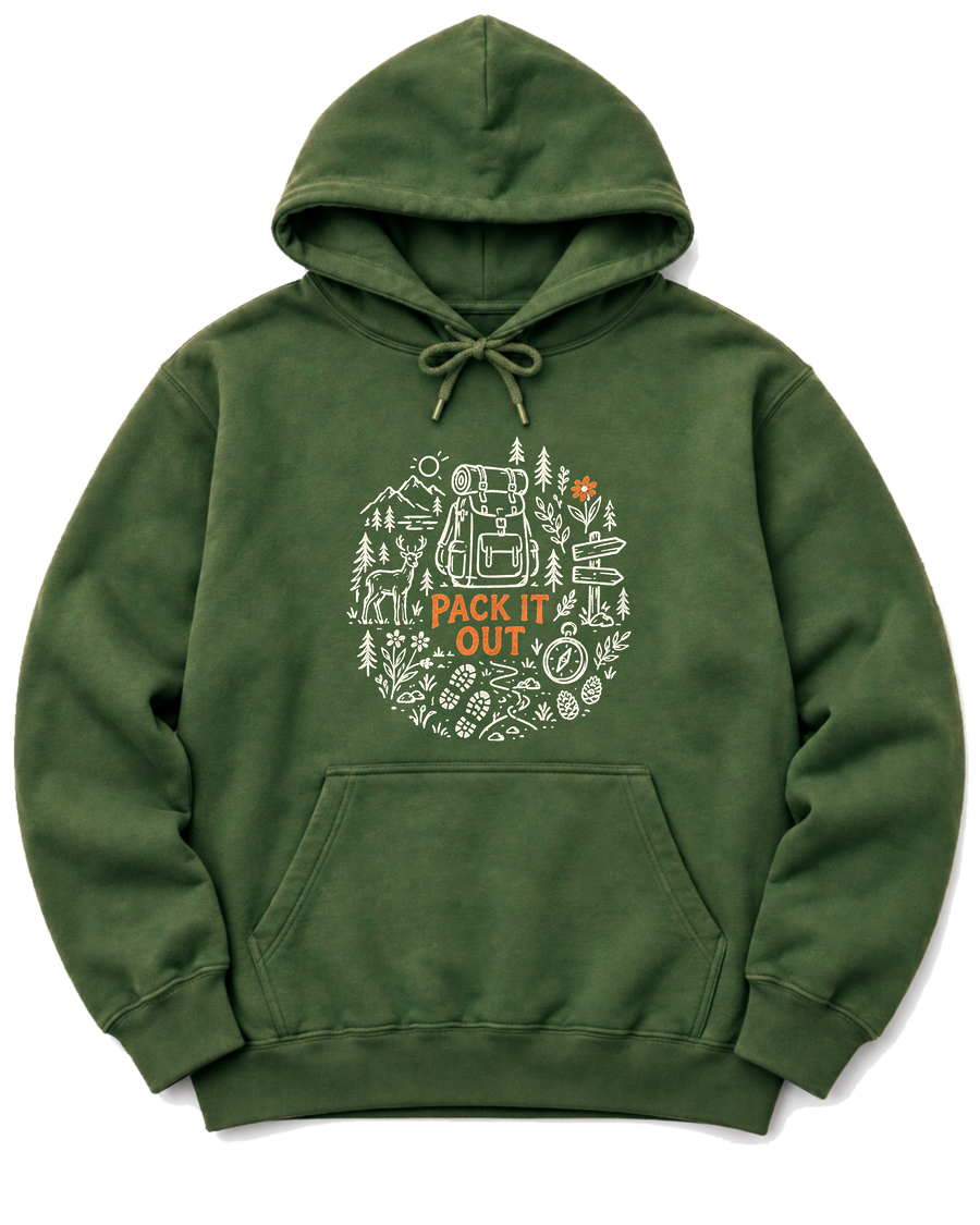 Pack It Out Hoodie - Military Green