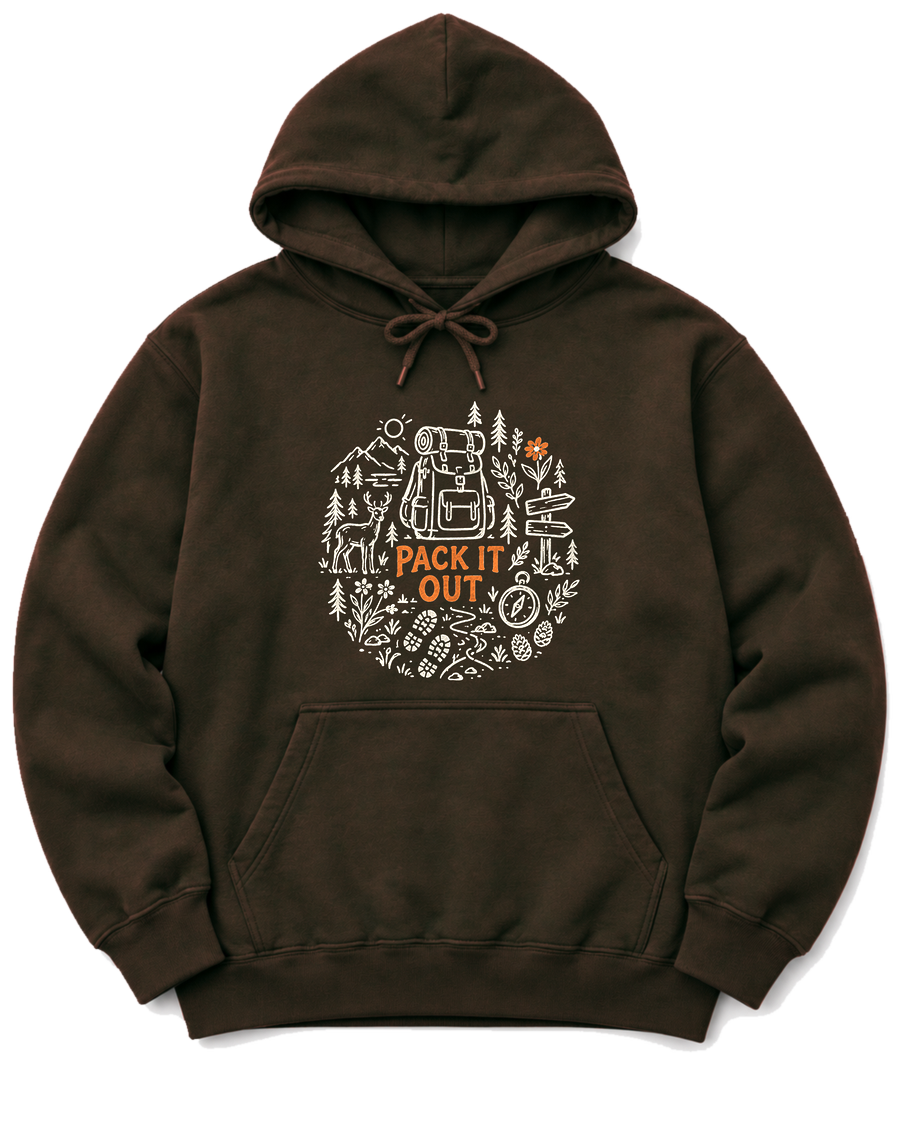 Pack It Out Hoodie - Dark Chocolate