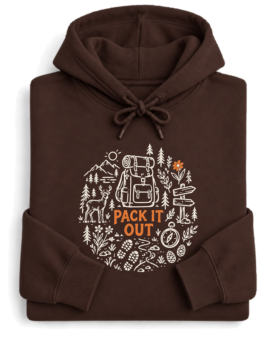 Pack It Out Hoodie - Dark Chocolate