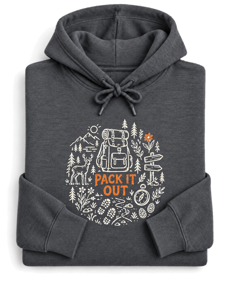 Pack It Out Hoodie - Dark Heather