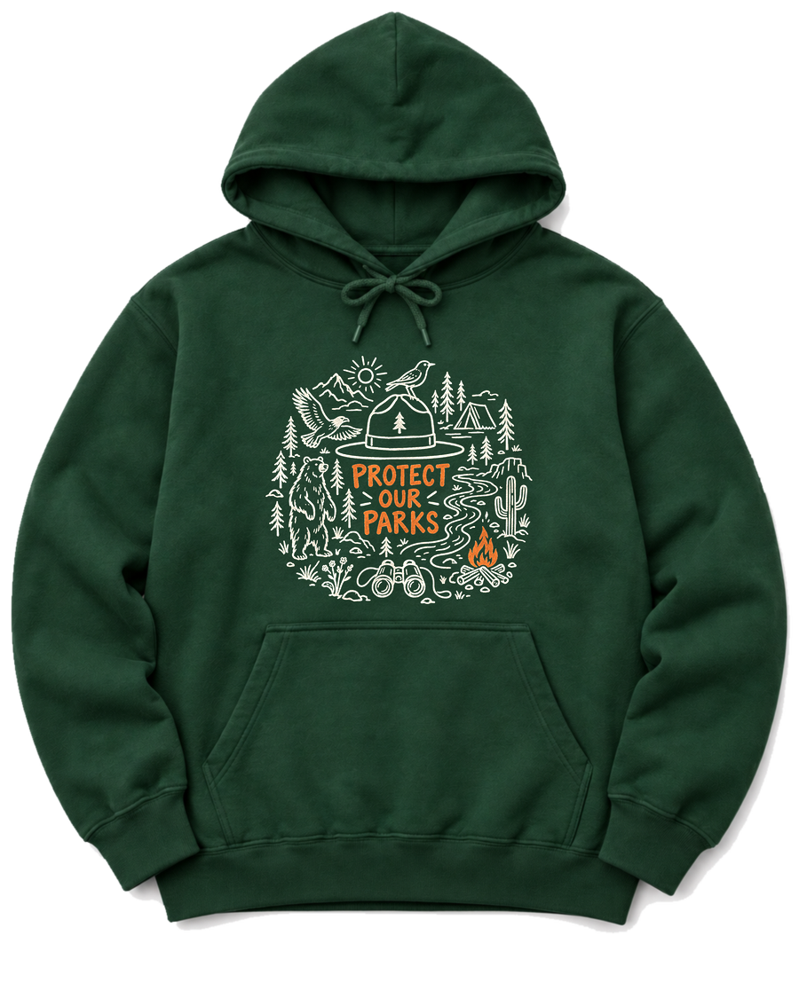 Protect Our Parks Hoodie - Forest Green