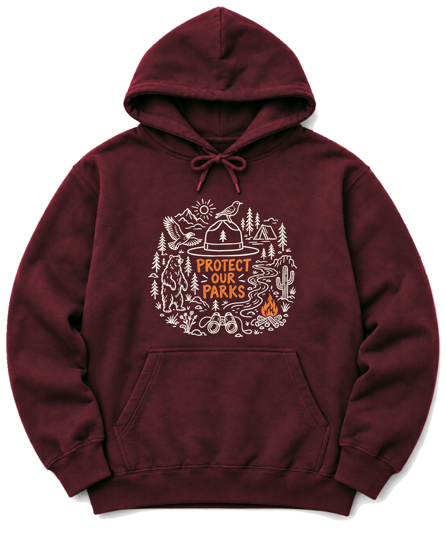 Protect Our Parks Hoodie - Maroon