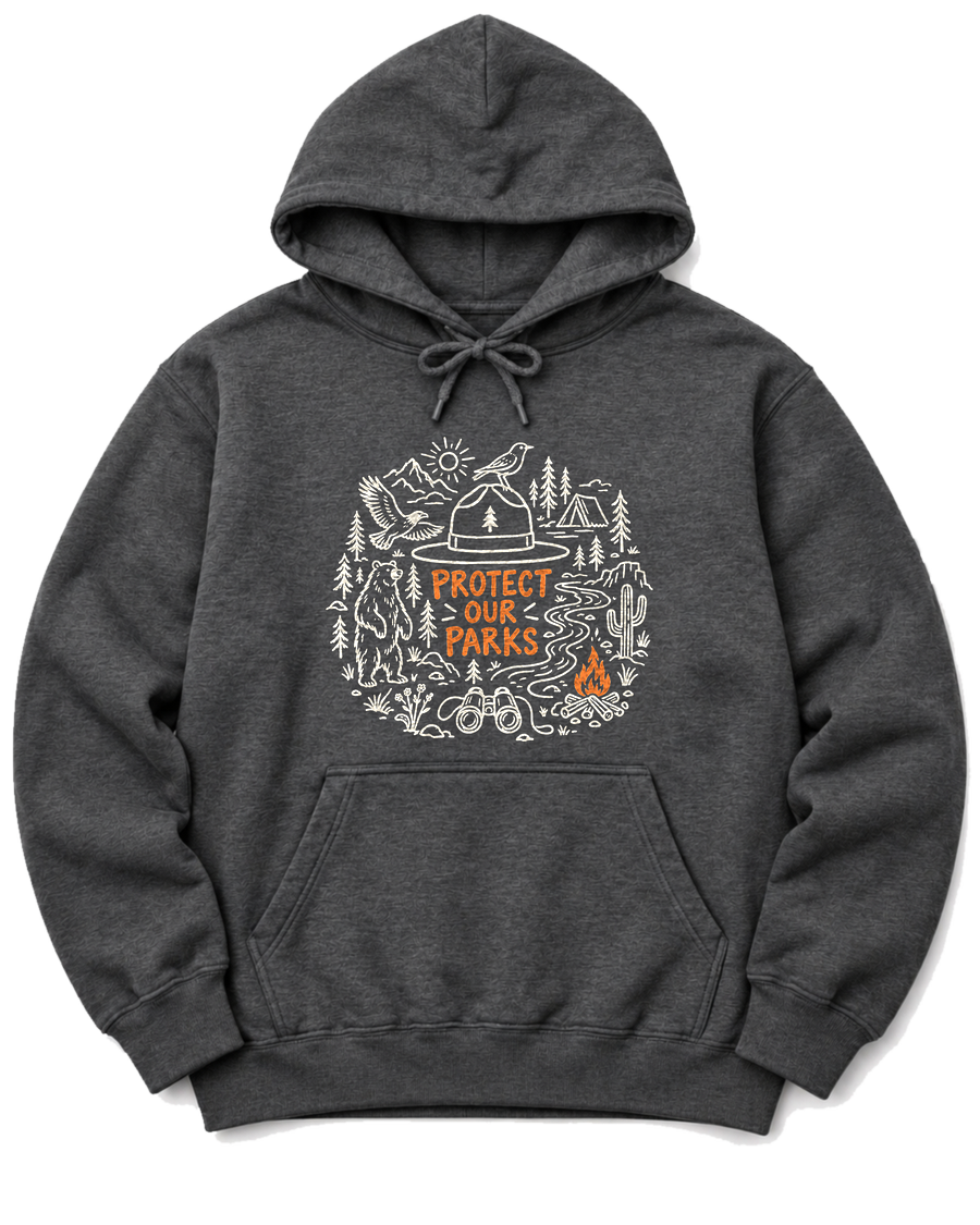 Protect Our Parks Hoodie - Dark Heather