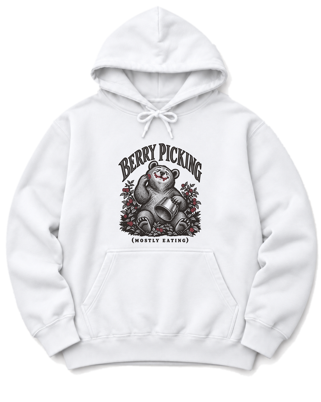 Berry Picking (Mostly Eating) Hoodie - White