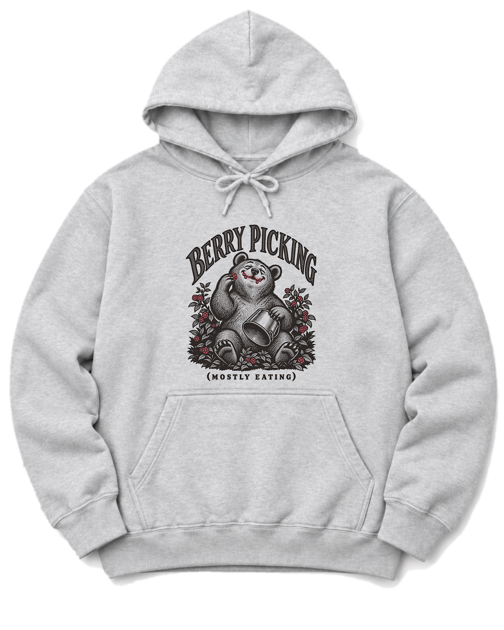 Berry Picking (Mostly Eating) Hoodie - Ash