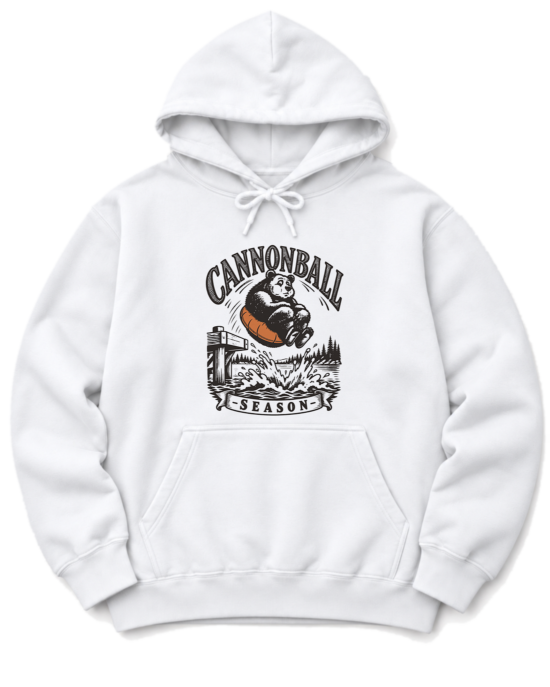 Cannonball Season Hoodie - White