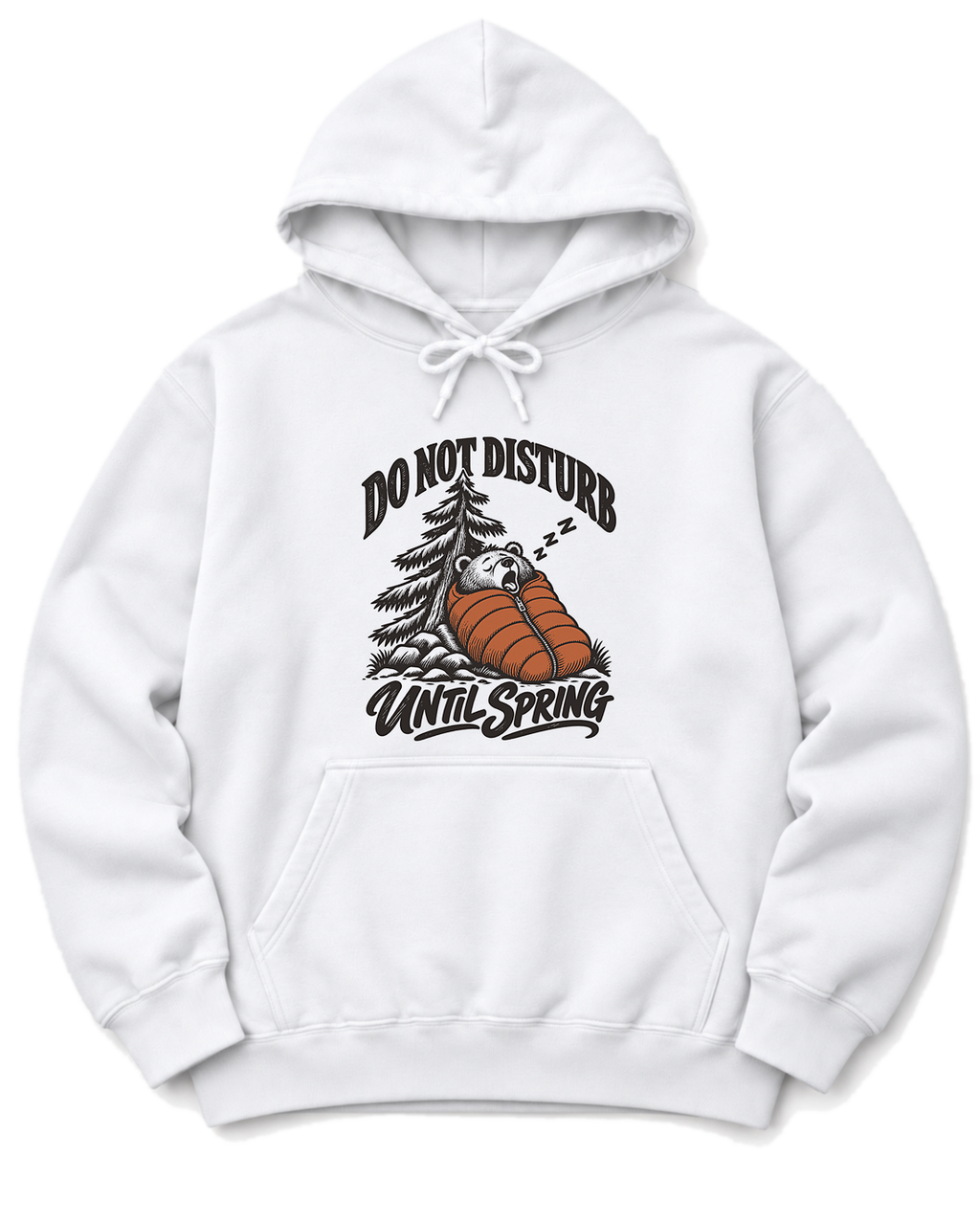 Do Not Disturb Until Spring Hoodie - White