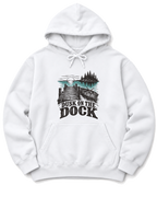 Dusk on the Dock Hoodie - White