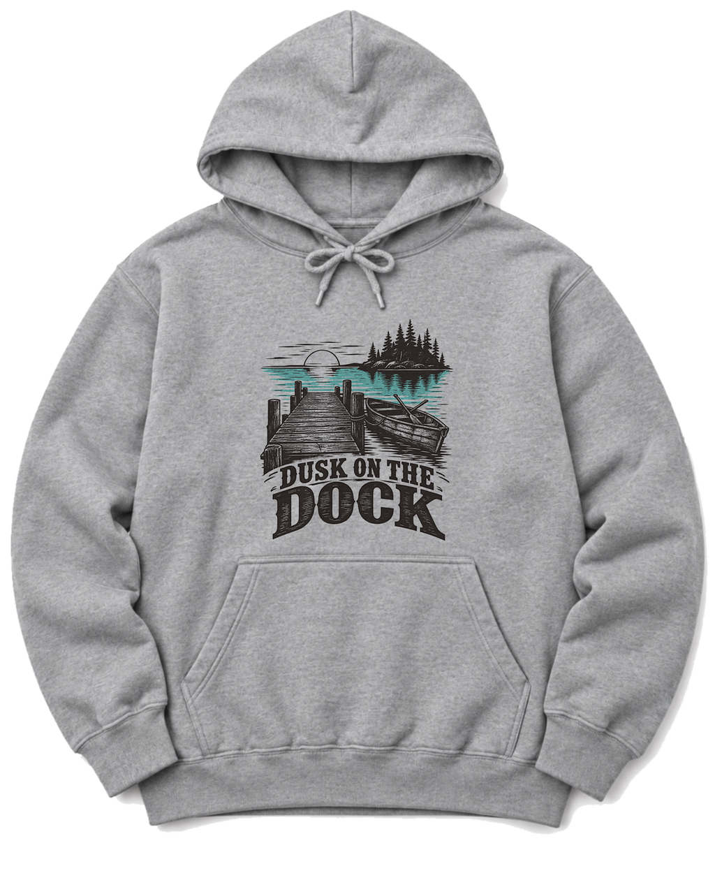 Dusk on the Dock Hoodie - Sport Grey