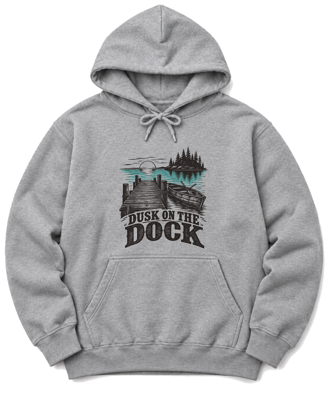Dusk on the Dock Hoodie - Sport Grey