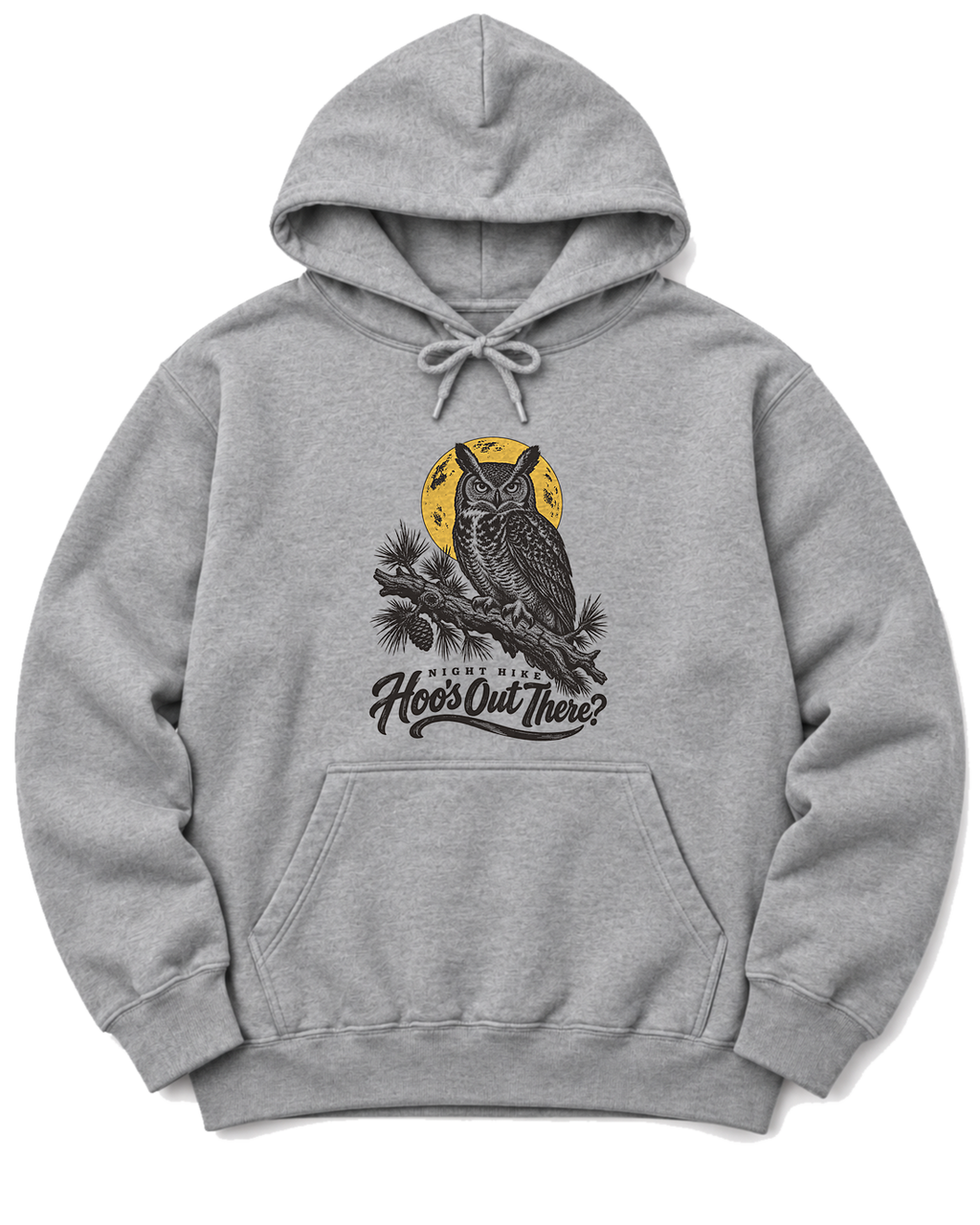 Hoo's Out There Hoodie - Sport Grey