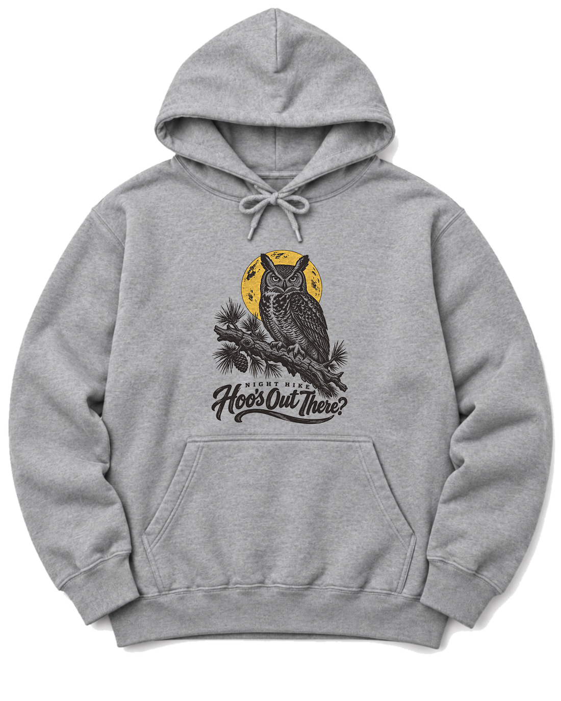 Hoo's Out There Hoodie - Sport Grey