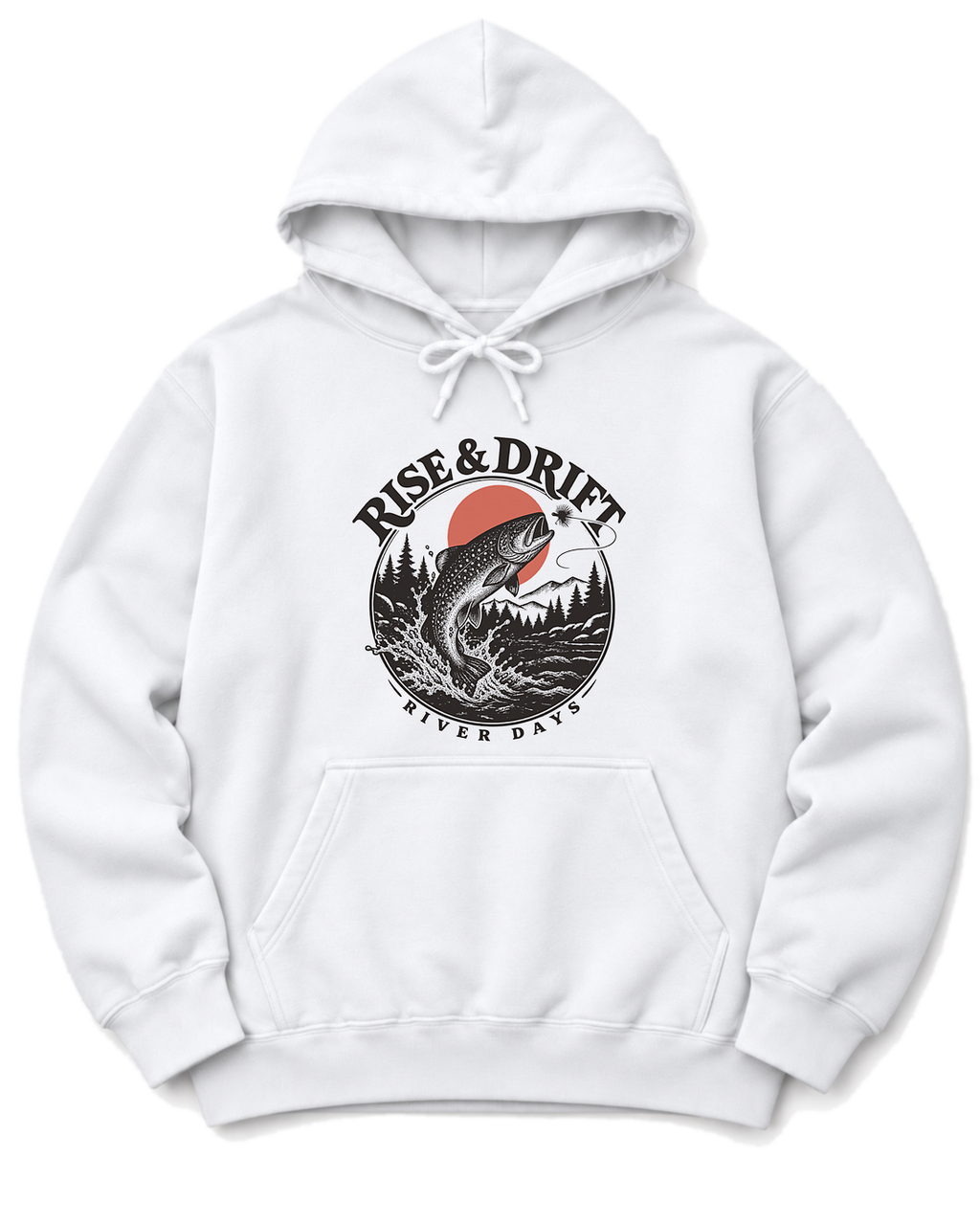 Rise & Drift Hoodie - White