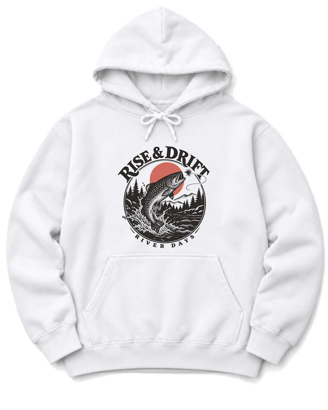 Rise & Drift Hoodie - White