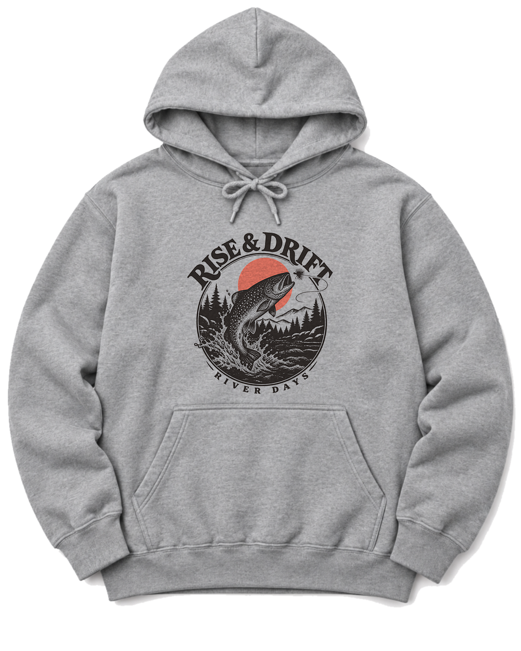 Rise & Drift Hoodie - Sport Grey