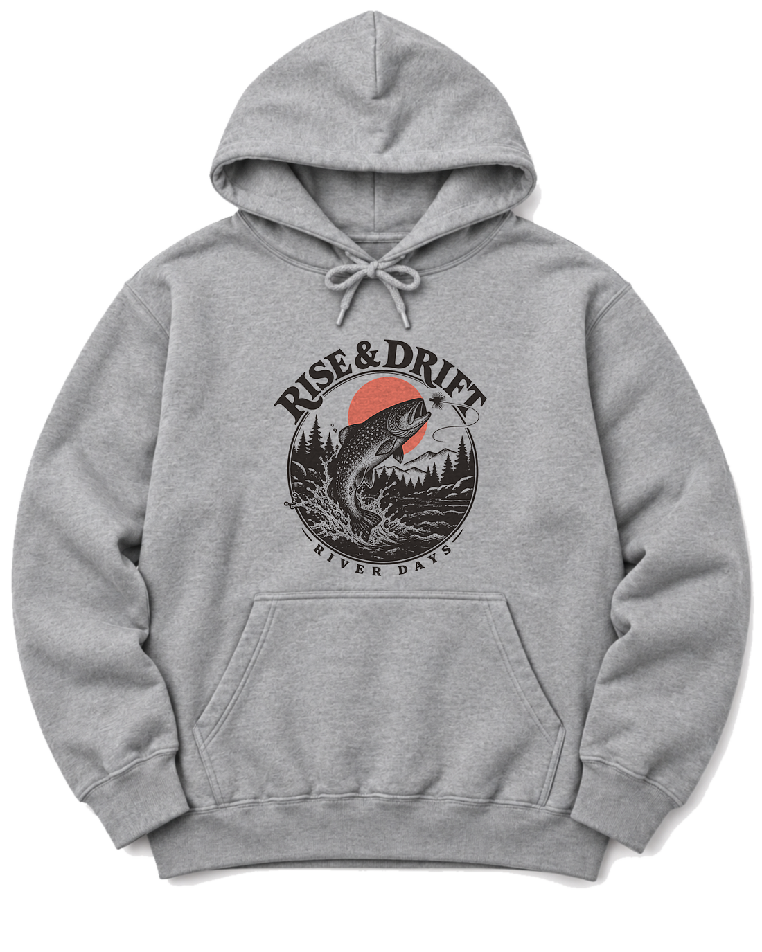 Rise & Drift Hoodie - Sport Grey