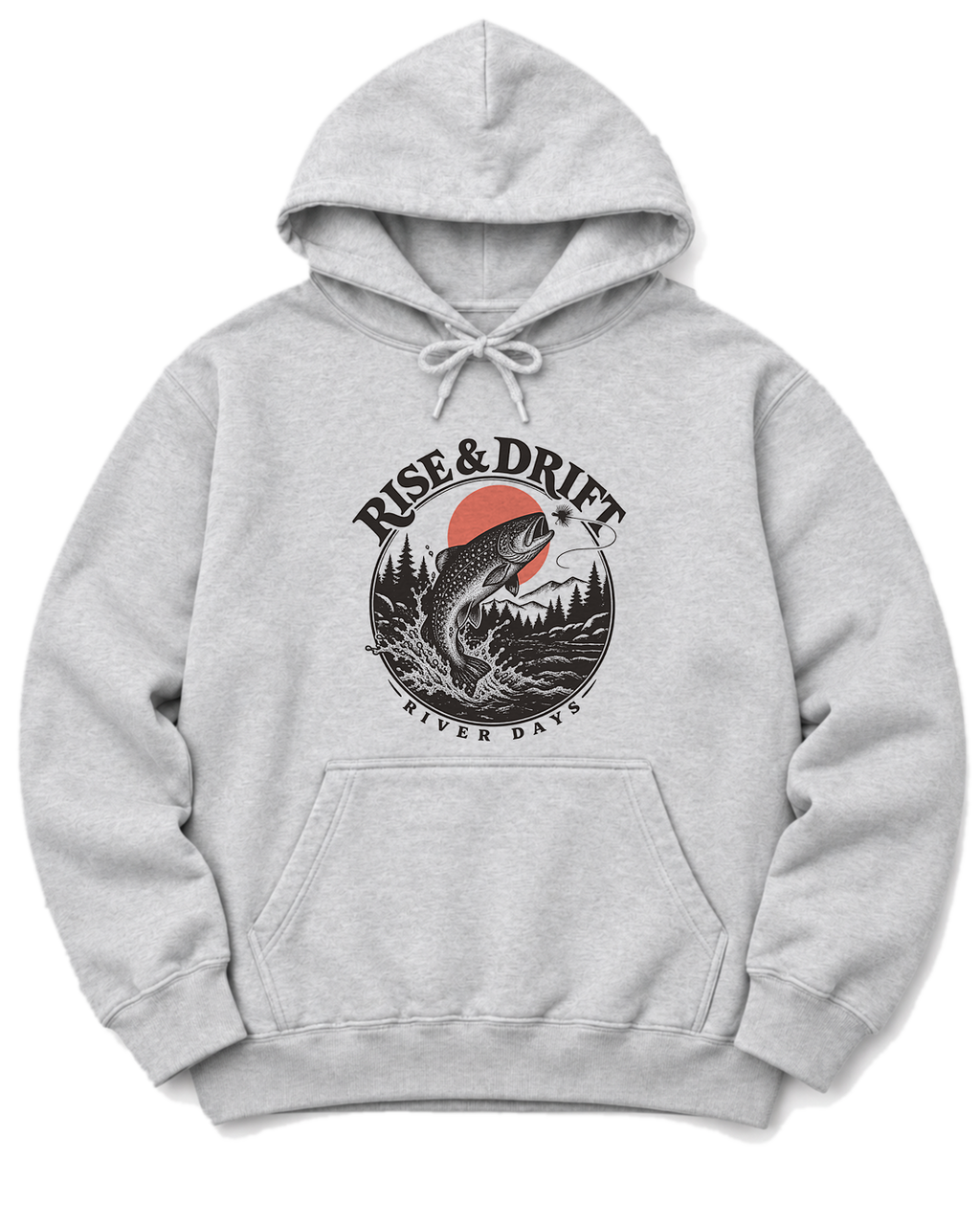 Rise & Drift Hoodie - Ash